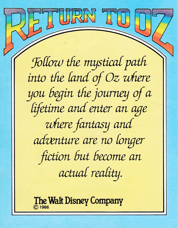 Return To Oz - Dos