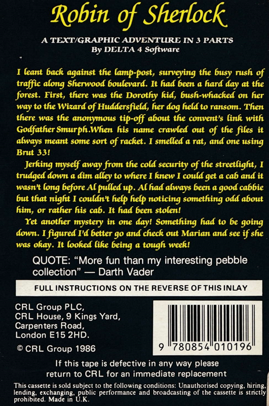 Robin Of Sherlock - Dos