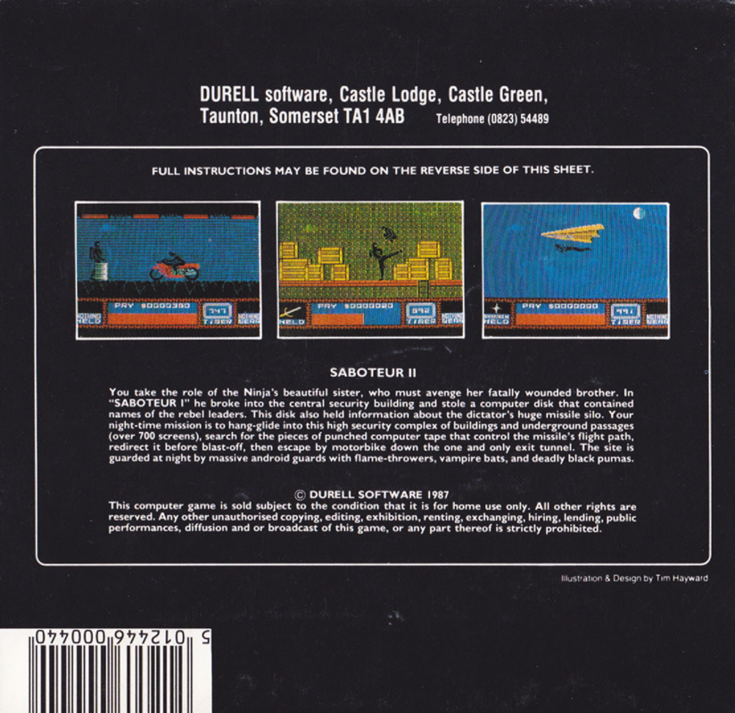 Saboteur 2 - Dos