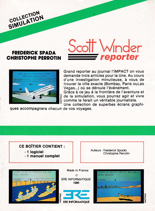 Scott Winder Reporter - Dos