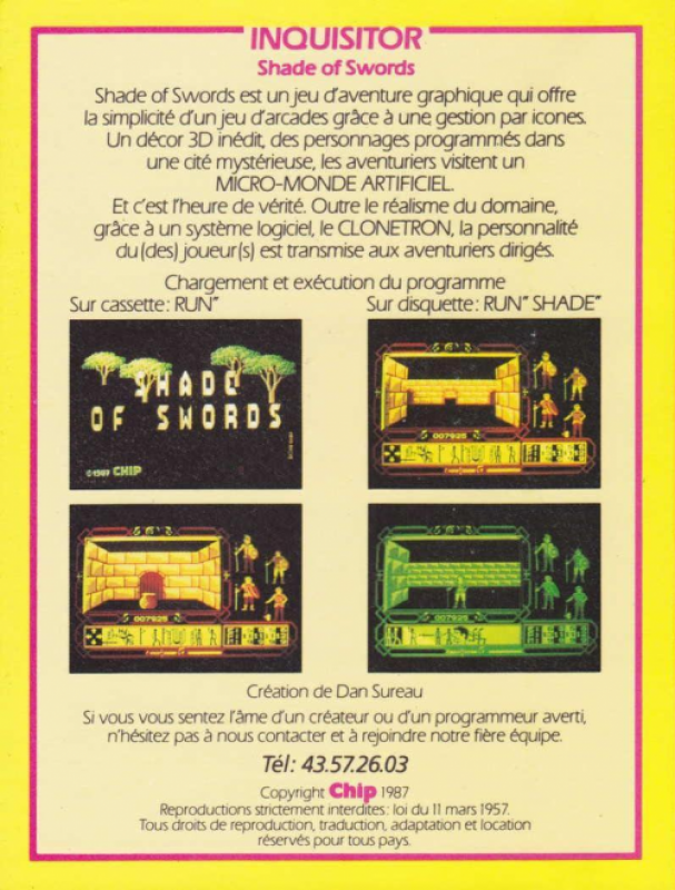 Shade Of Swords - Dos