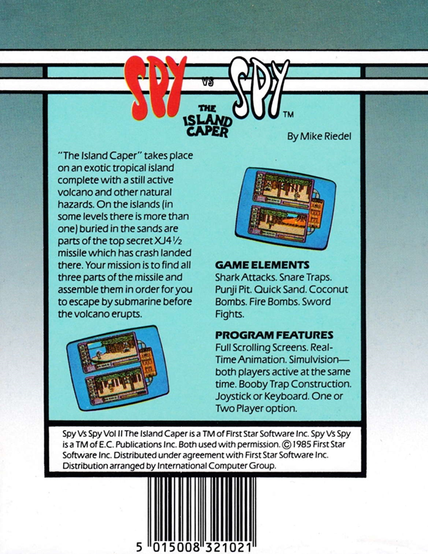 Spy Vs Spy - The Island Caper - Dos