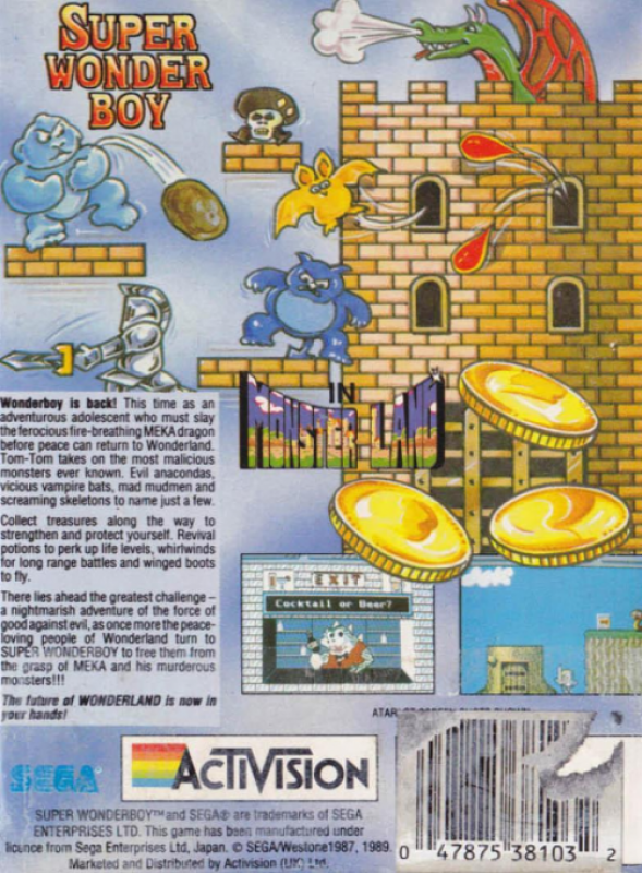 Super Wonder Boy In Monster Land - Dos