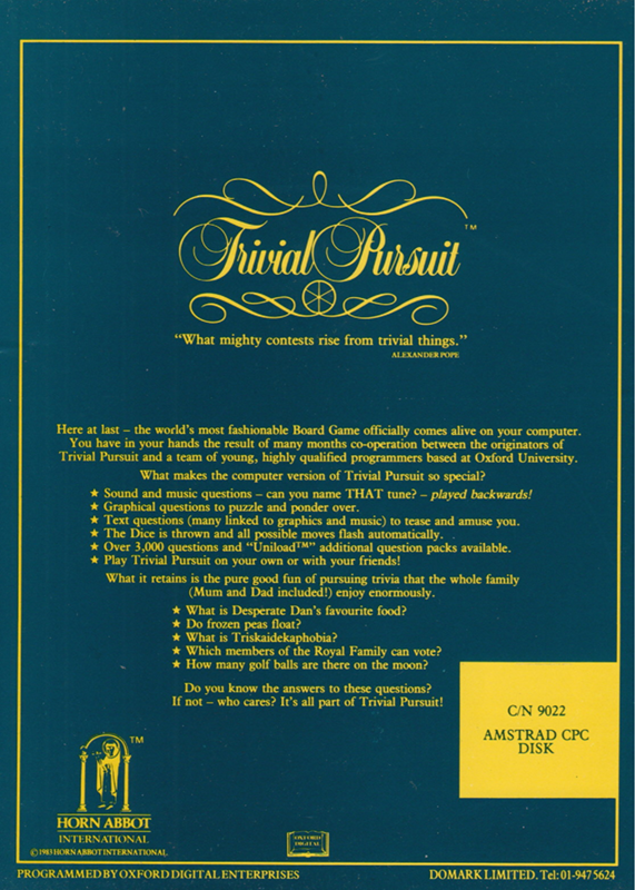 Trivial Pursuit - Genus Edition - Dos
