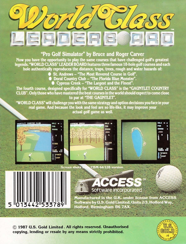 World Class Leader Board - Dos