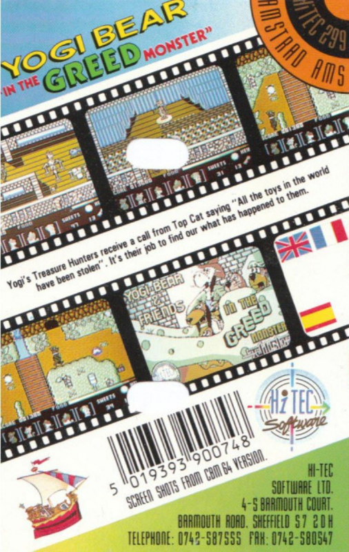 Yogi Bear And Friends In The Greed Monster - Dos