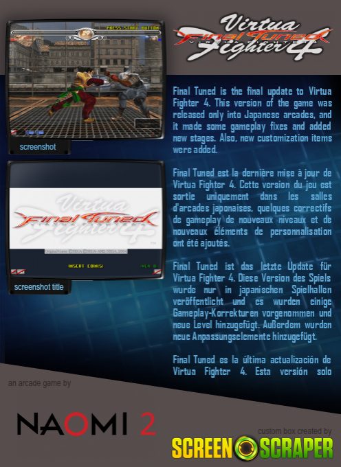 Virtua Fighter 4 Final Tuned - Dos