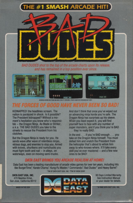 Bad Dudes - Dos