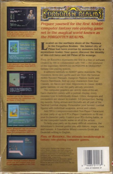 Pool of Radiance dos