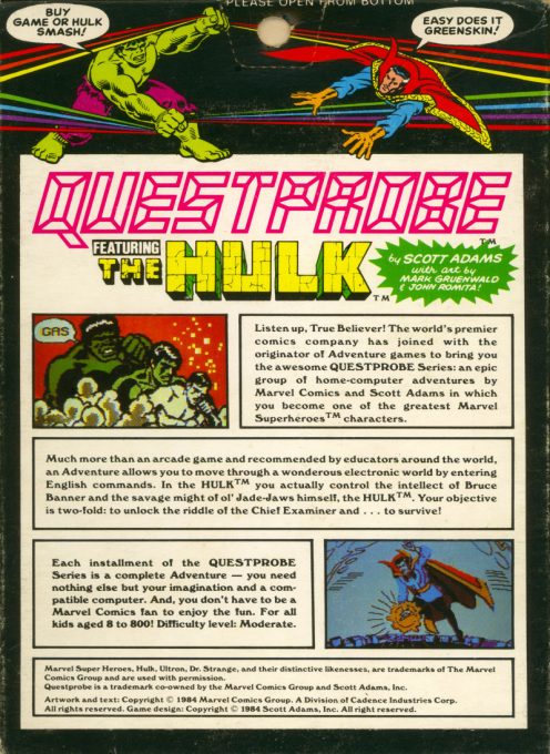 Questprobe Featuring The Hulk dos