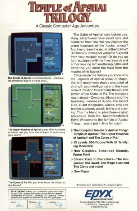 Temple of Apshai Trilogy dos