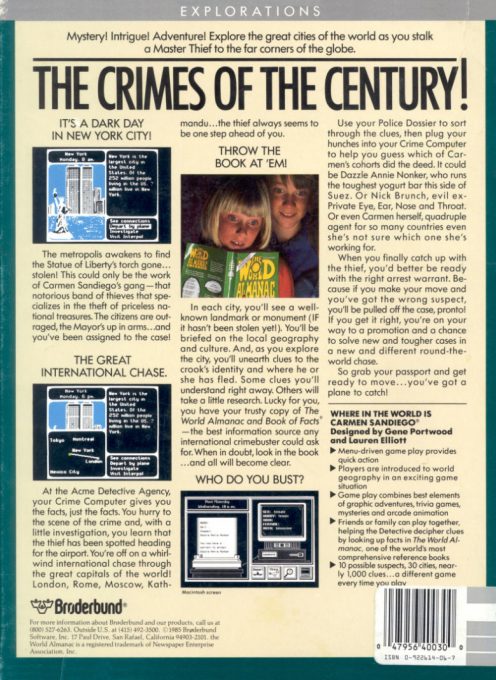 Where in the World Is Carmen Sandiego? dos