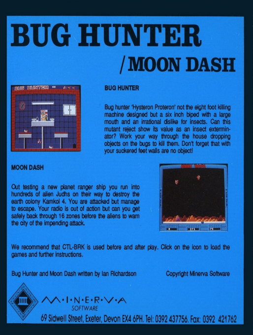 Bug Hunter and Moon Dash - Dos