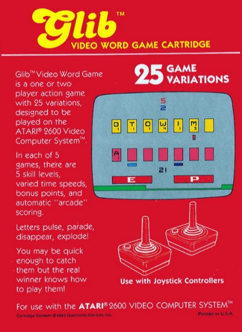 Glib : Video Word Game dos