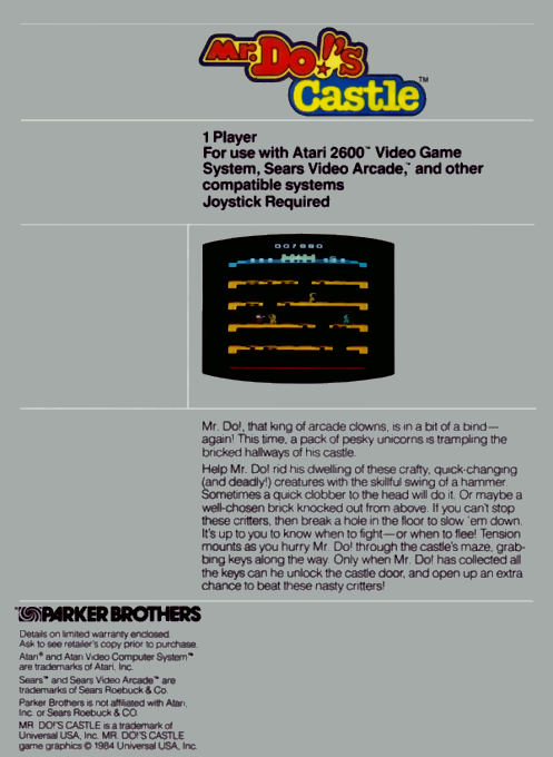 Mr. Do!'s Castle - Dos