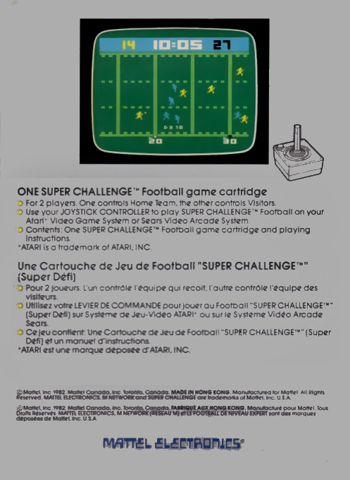 Super Challenge Football - Dos