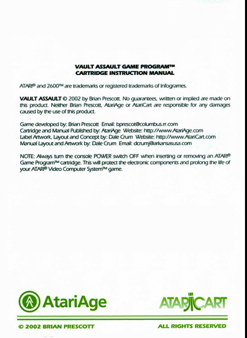 Vault Assault - Dos