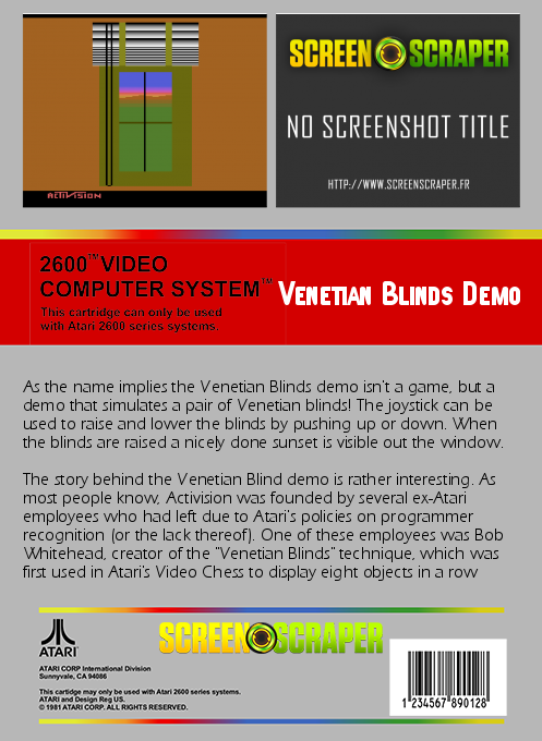 Venetian Blinds - Dos