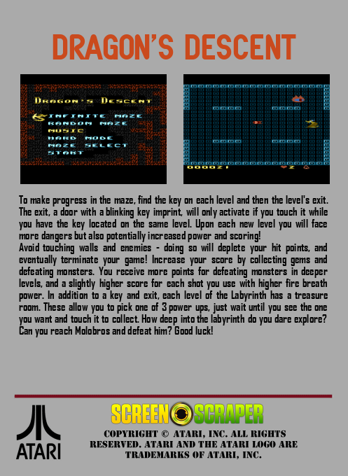 Dragon's Descent - Dos