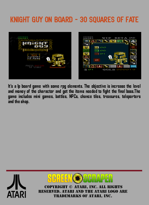 Knight Guy On Board : 30 Squares Of Fate - Dos