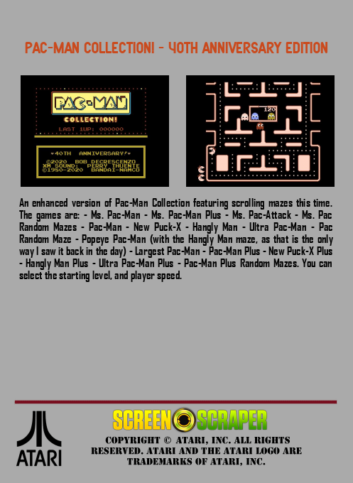 Pac-Man Collection! : 40th Anniversary Edition - Dos