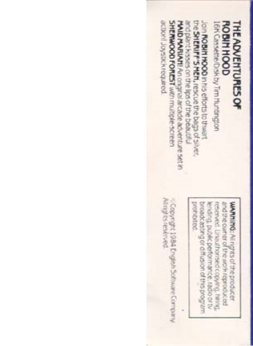 The Adventures Of Robin Hood dos