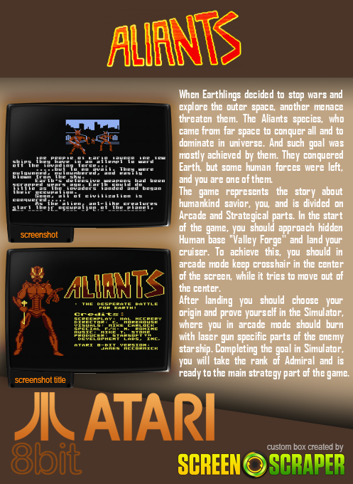 Aliants - The Desperate Battle For Earth - Dos