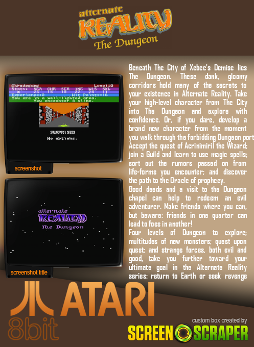 Alternate Reality - The Dungeon - Dos