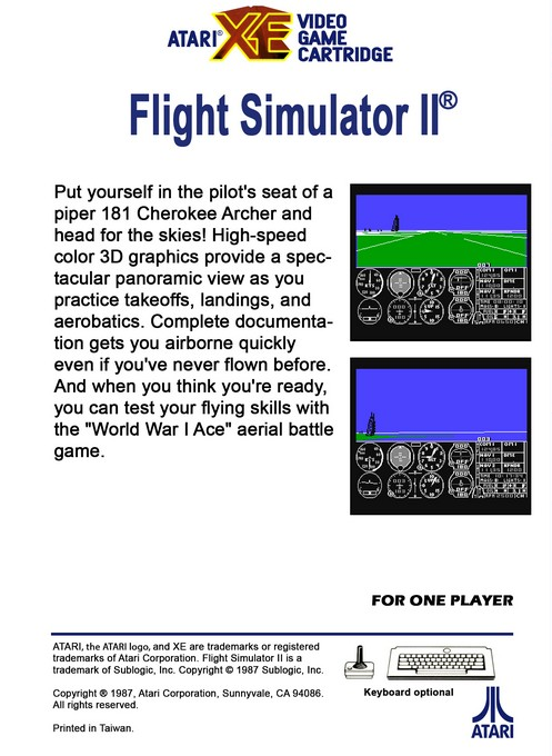 Flight Simulator 2 - Dos