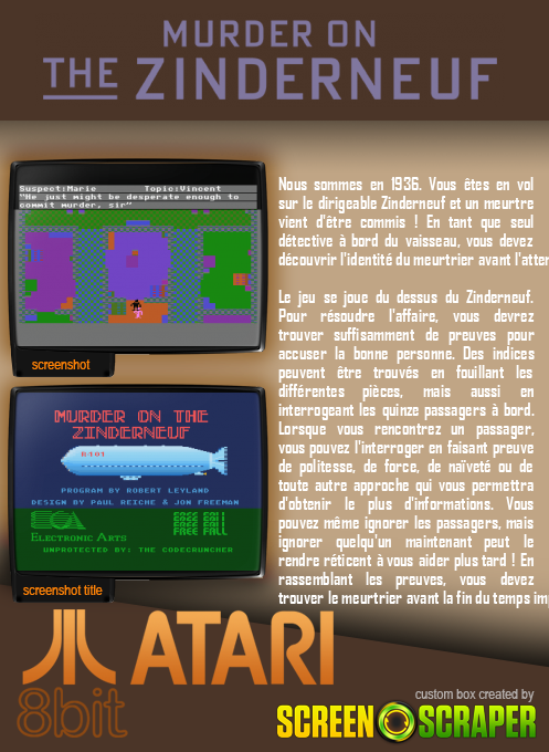 Murder On The Zinderneuf - Dos