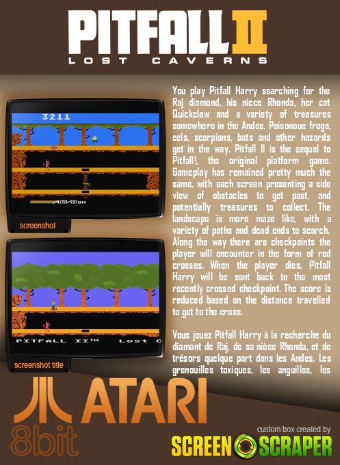 Pitfall II : Lost Caverns dos