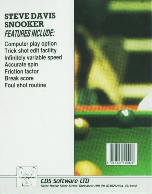 Steve Davis Snooker dos
