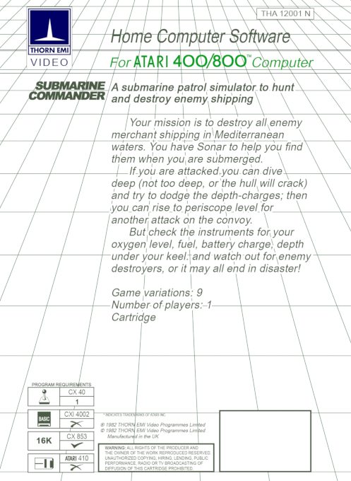 Submarine Commander dos