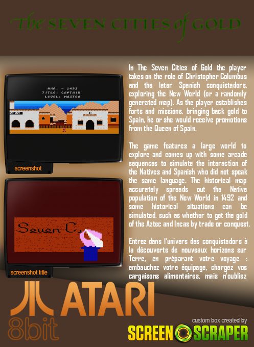 The Seven Cities of Gold dos