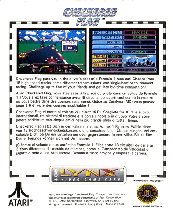 Checkered Flag - Dos