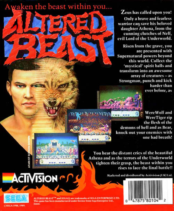 Altered Beast - Dos