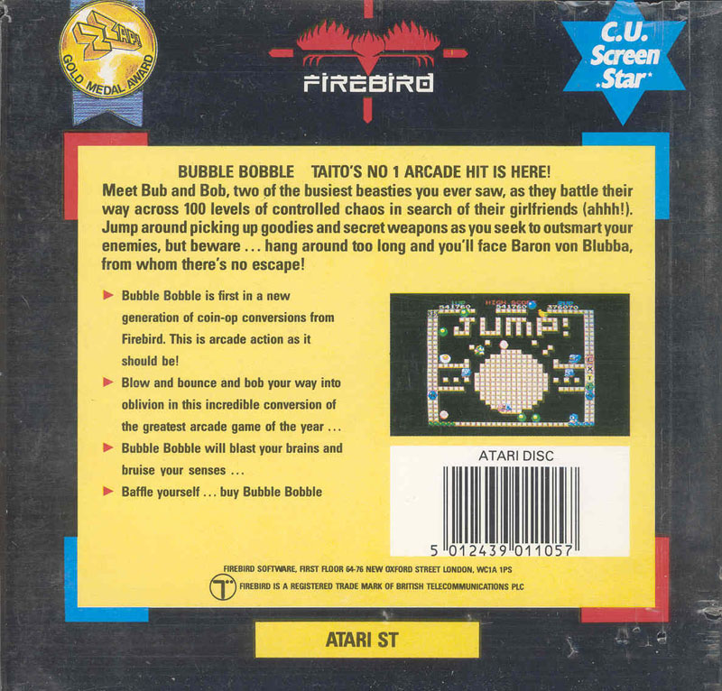 Bubble Bobble 2 - Extended Screens dos