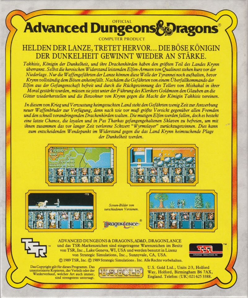 Dragons Of Flame - Dos