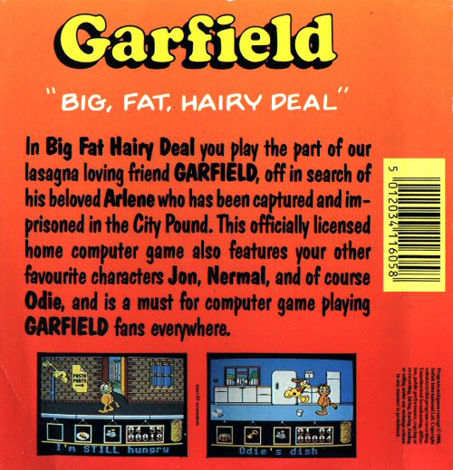 Garfield - Big, Fat, Hairy Deal - Dos