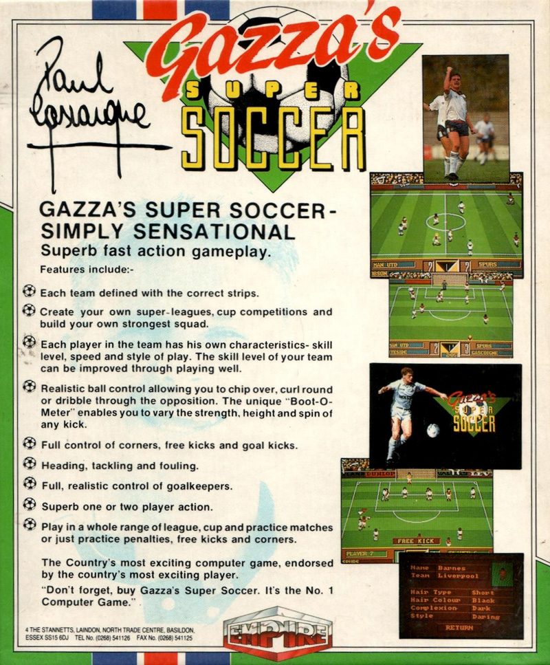 Gazza's Super Soccer dos