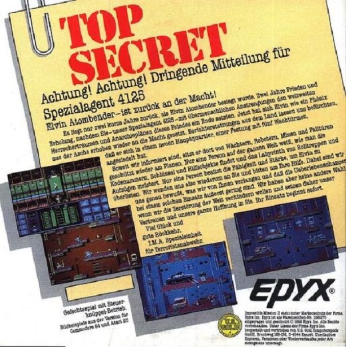 Impossible Mission II - Dos