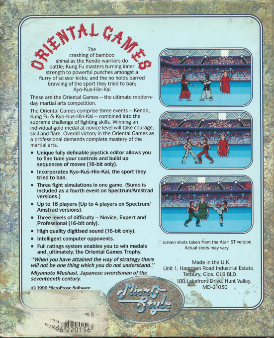 Oriental Games - Dos