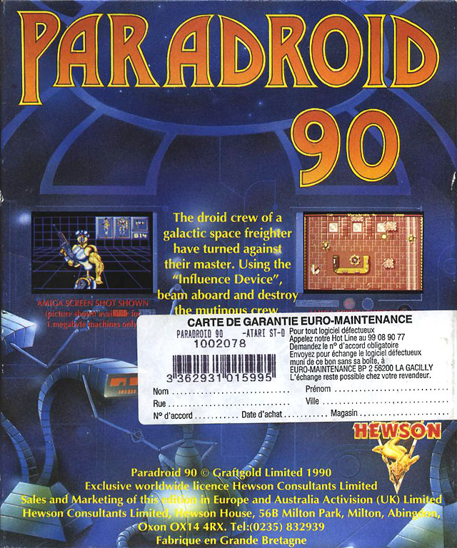 Paradroid 90 - Dos