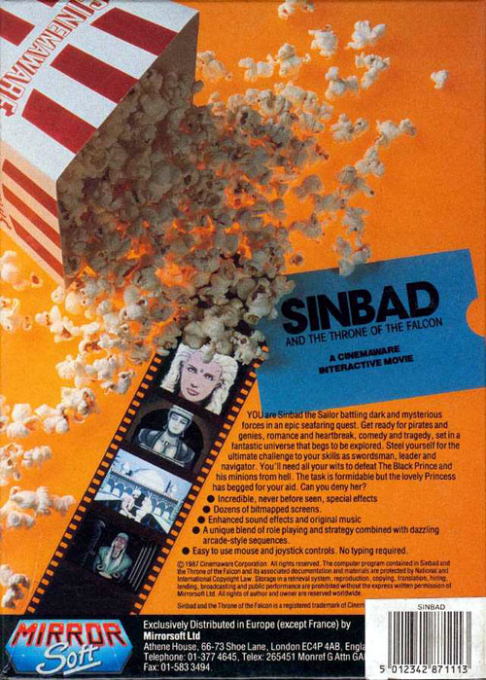Sinbad And The Throne Of The Falcon - Dos