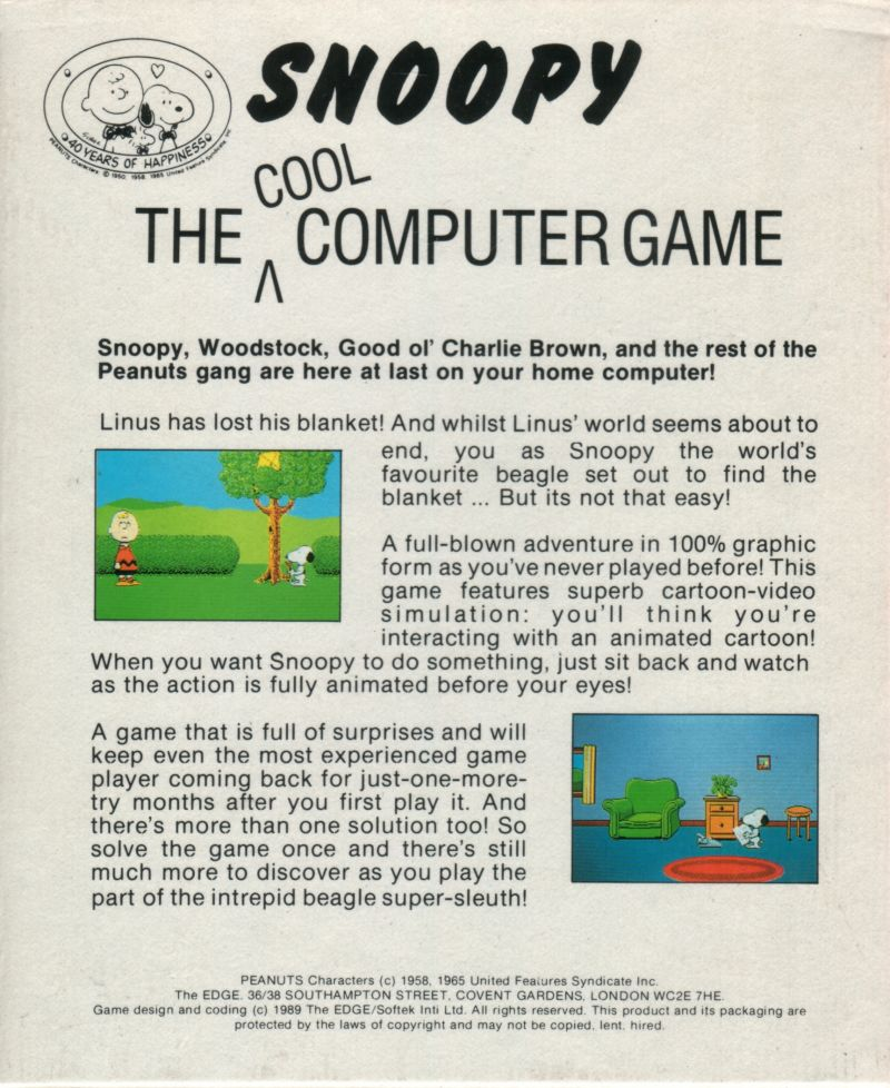 Snoopy - The Cool Computer Game - Dos