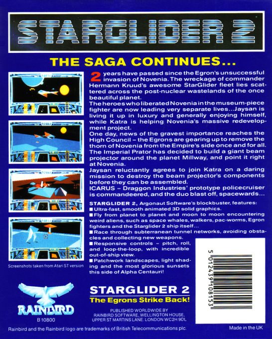 Starglider II dos