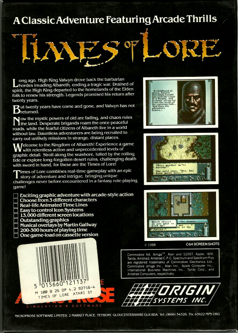 Times of Lore - Dos