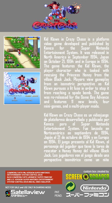 Kid Klown No Crazy Chase dos