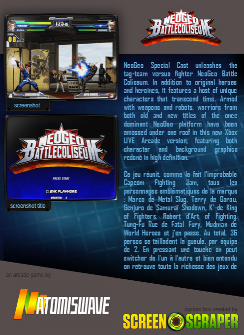 NeoGeo Battle Coliseum - Dos