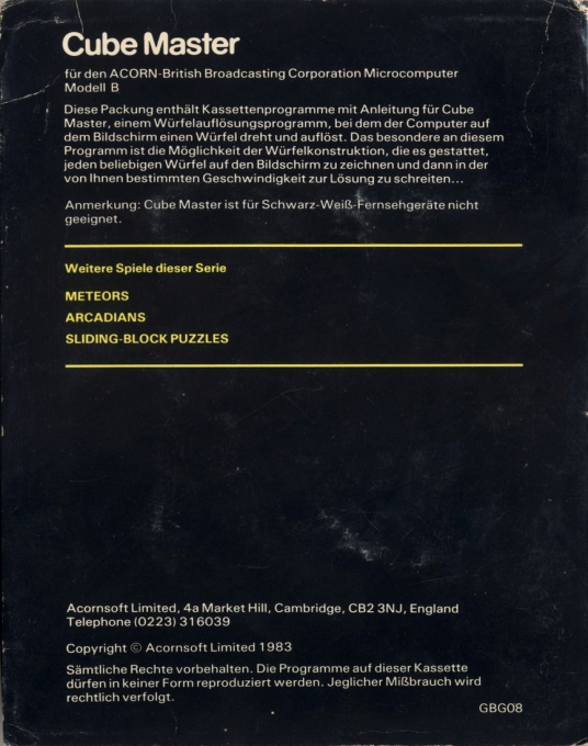 Cube Master - Dos